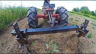 Окучиваем картофель мотоблоком Беларус-09Н.