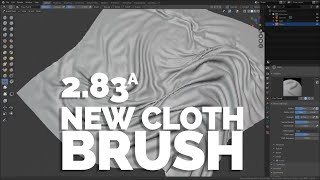 BLENDER 2.83 - NEW CLOTH SCULPTING BRUSH