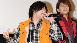 超ハイテンション！仮面ライダードライブ＆鎧武メンバーが決めせりふ連発！映画「仮面ライダー×仮面ライダー ドライブ＆鎧武MOVIE大戦フルスロットル」完成披露舞台あいさつ