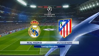 Real Madrid vs Atletico Madrid UCL Semifinal - PES 2017 Gameplay
