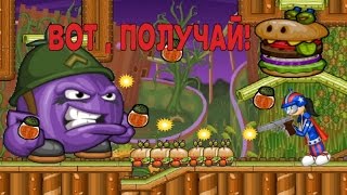Мультик игра для детей Папа Луи 2: Атака Гамбургеров- Бой с огромным боссом  [3]