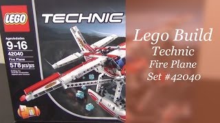 Let's Build - LEGO Technic Fire Plane Set #42040 - Part 1