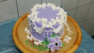 УКРАШЕНИЕ ТОРТОВ КРЕМОМ - Торт "ВИОЛА" от SWEET BEAUTY- СЛАДКАЯ КРАСОТА   Cake Decoration