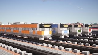 Minecraft E233系 Series Train 電車 Tutorial