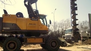 Koparki ☆ Spychacze ☆ Wiertnice ☆ Budowa trasy Łódź Górna ᴴᴰ