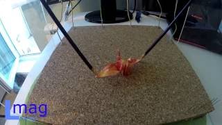 Урок по лапароскопии на тренажёре №1 (оригами). Laparoscopic Training