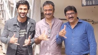 SANJU Actor Ranbir Kapoor With Rajkumar Hirani And Abhijat Joshi