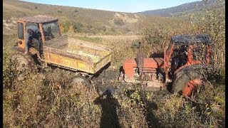 Оффроад на Тракторах | Т-40 и Т-16 застрял в Грязи.