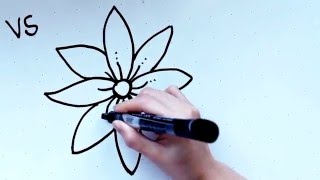 18: Kids' Tutorial -  How to Draw a Flower (B) in 2 Minutes | Simple, Easy & Fun | Vivi Santoso