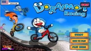 Trò chơi Doremon và Nobita đua xe đạp | Cu lỳ chơi game #3 | Doraemon bicycle racing game