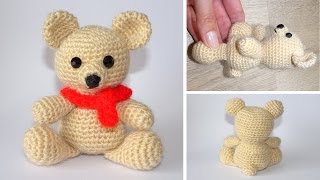 Мишка амигуруми