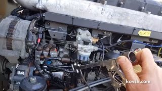 Как проверить подсос воздуха, разряжение и давление подкачки на Renault Premium 370 11.1d dCi11