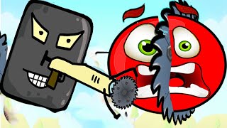 Розовый шарик Ева! Возвращение домой! Красный шар помогает Девочке! Red ball детям!