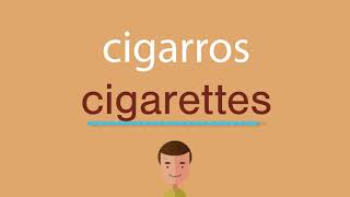 Cómo se dice cigarros en inglés