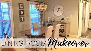 Entire Dining Room Makeover | Decorate With Me | Clean With Me | Coastal Fixer Upper Style