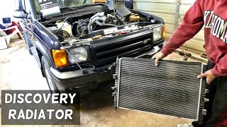 LAND ROVER DISCOVERY RADIATOR REMOVAL REPLACEMENT