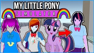 MY LITTLE PONY SIMULATOR! WHAT ARE ALL THESE PONIES DOING AT AKADEMI HIGH!? - Yandere Simulator
