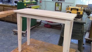 243 Building a Rustic Side Table stained white Year 5 Week 35