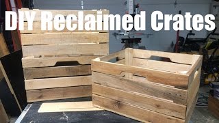 Custom DIY Stacking Wood Crates