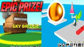 EPIC SKY BRIDGE OBBY IN EGG FARM SIMULATOR! *HARD* (Roblox)