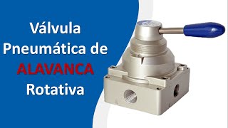 Válvula pneumática de alavanca rotativa