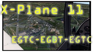 Fly-by Silverstone F1 Circuit Cranfield -Turweston-Cranfield Oculus VR X-Plane 11