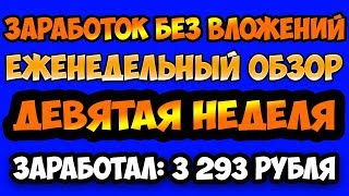 Заработок без вложений лучшие сайты еженедельный обзор №9
