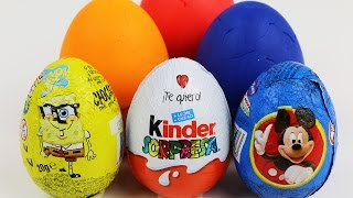Peppa Pig Play Doh kinder Surprise Eggs Mickey Mouse Frozen Disney Toys