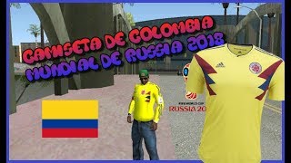 Camiseta de Colombia Mundial de Russia 2018 para GTA SA By AndFel