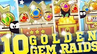 10 Golden Gem Raids! || King of Thieves || Challenging, Expert, Successful Attacks