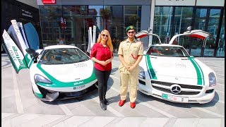 A DAY WITH DUBAI POLICE SUPERCARS !!!