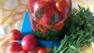 СОЛЕНЫЕ ПОМИДОРЫ С МОРКОВНОЙ БОТВОЙ заготовки на зиму для салатов