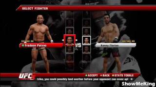 UFC Undisputed 3: Featherweight Division Roster - Championship Experience and Overall Rating