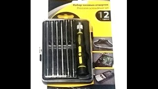 Набор отверток часовых 12 в 1 SIGMA. Видео от Electronoff.