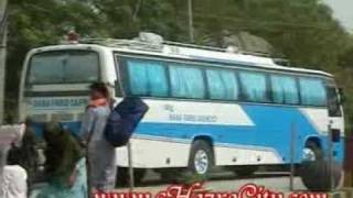 Haji Muzaffar Khan Attock Coaches, arriving to Hazro City.