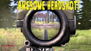 AWESOME HEADSHOT! - DayZ Standalone - North West Airfield PvP