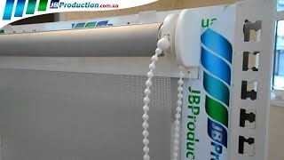 Установка Рулонных штор Standart День Ночь 25 Вал и Тканевых роллет Открытого типа с направляющей
