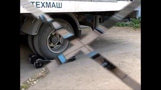 тележка для эвакуации, работает без домкрата.