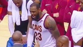 LeBron James GETS ANGRY & MAD at Cleveland Cavaliers Teammates! Cavaliers vs Raptors
