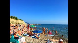 Дивноморск. Обзор пляжа Факел 9 июня 2019г.