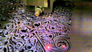 Plasma cutting a detailed bathroom Vent