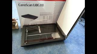 Canon Canoscan LIDE 210 Unboxing/Test (German)