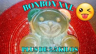 COMMENT FAIRE UN BONBON XXL? JE MELANGE PLEINS DE BONBONS! HARIBO, LOOK O LOOK, ELODIE, ...