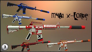 M4A1 X-Force [5 Colors] | модели оружия для css | скачать