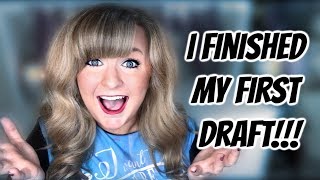 I Finished My First Draft + Camp NaNoWriMo Goals | Book Writing Update