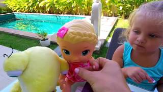 БЕБИ БОН ИСТЕРИКА Вредный Малыш Голодный Ева как Мама Куклы Baby Born