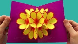 Basteln: Pop-Up Karten basteln mit Papier - DIY Geschenke: Bastelideen & Geschenkideen