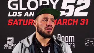 GLORY 52 Post-fight: Robin van Roosmalen