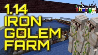 Minecraft 1.14 - (375-750/h) Iron Golem Farm Build Tutorial
