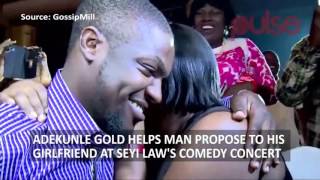 Adekunle Gold Helps Man Propose To Girlfriend At A Concert | Pulse Uncut